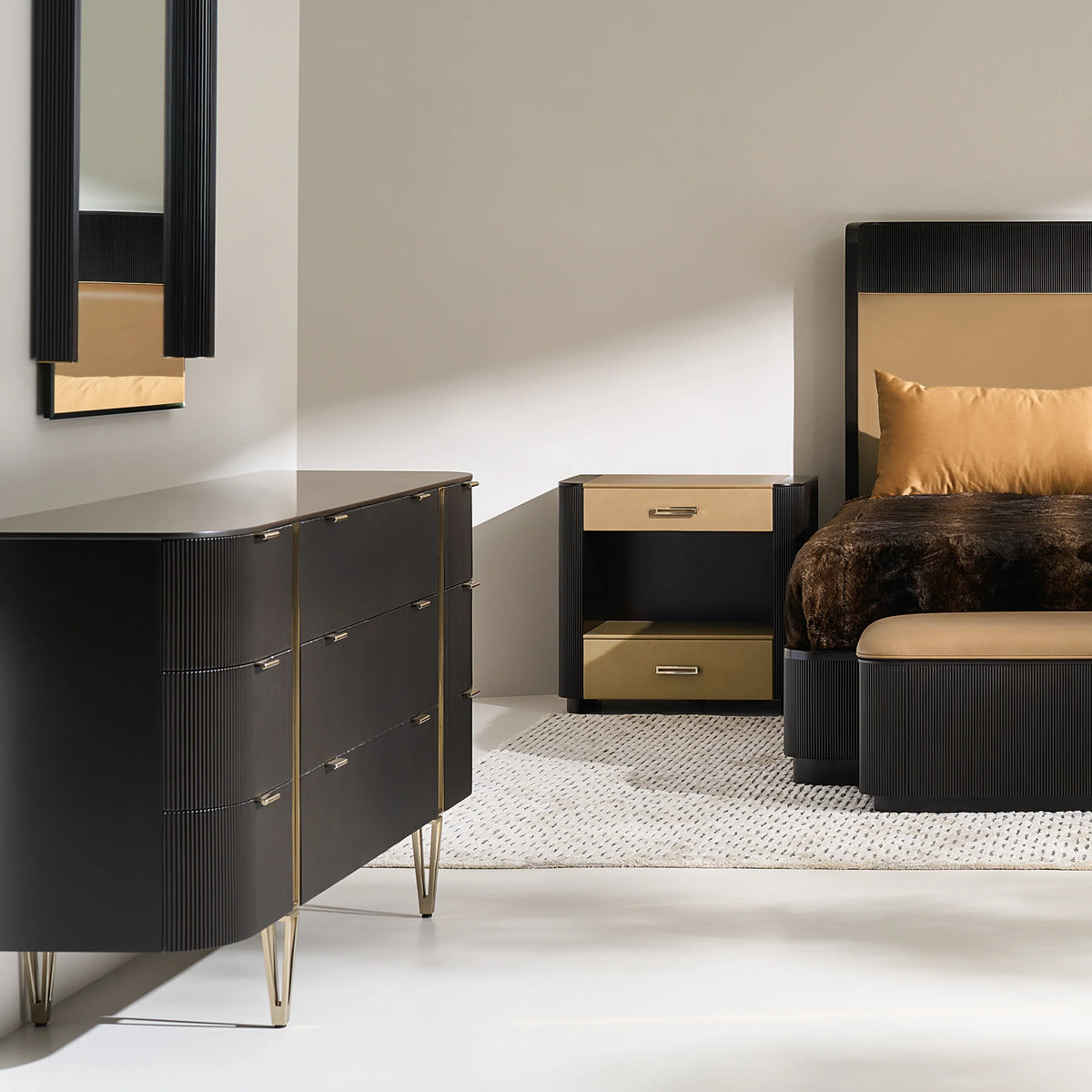 Caracole Love Dresser – side view – Lusso Furniture Miami