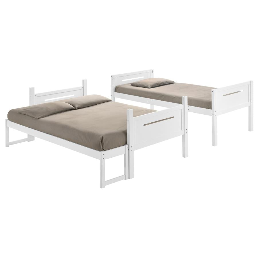 Littleton Wood Twin Over Full Bunk Bed White-zoom-5