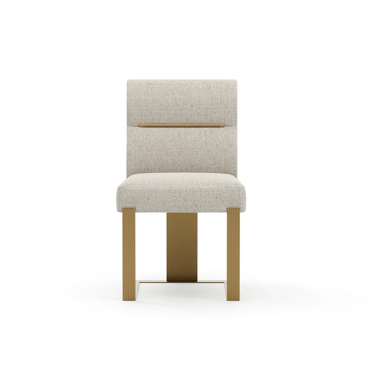 Caracole Counter Balance Dining Chair – front view – Lusso Furniture Miami