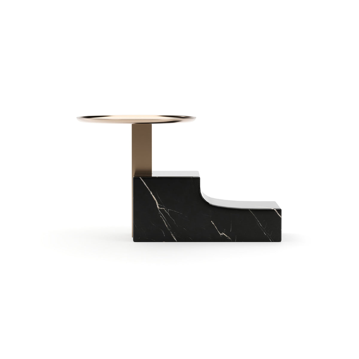 Caracole Overlap Integrated Nightstand – front view – Lusso Furniture Miami