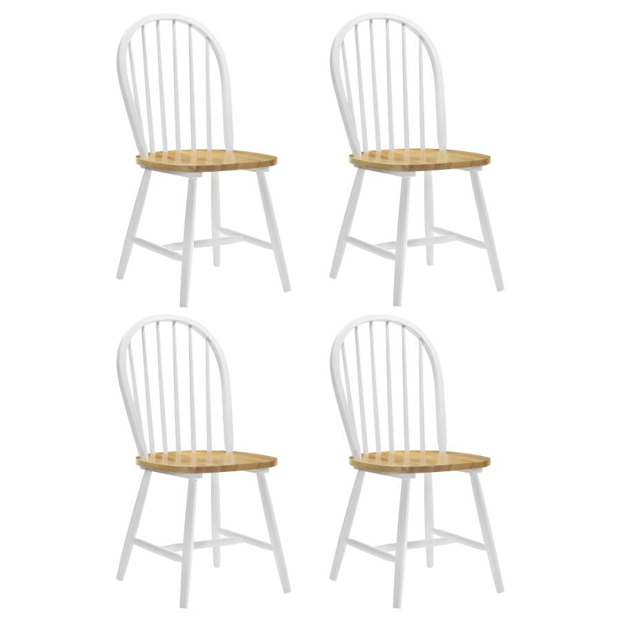 Cinder Wood Dining Side Chair White (Set of 4)-zoom-1