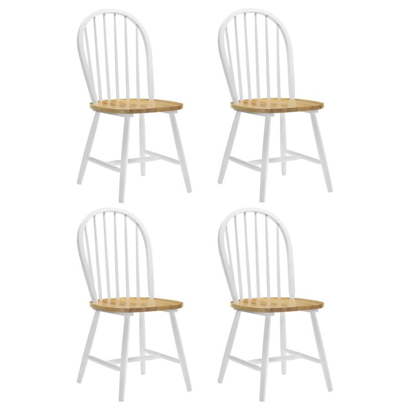 Cinder Wood Dining Side Chair White (Set of 4)-zoom-