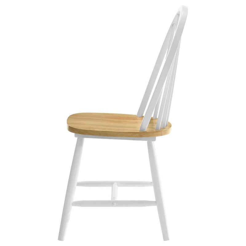 Cinder Wood Dining Side Chair White (Set of 4)-zoom-