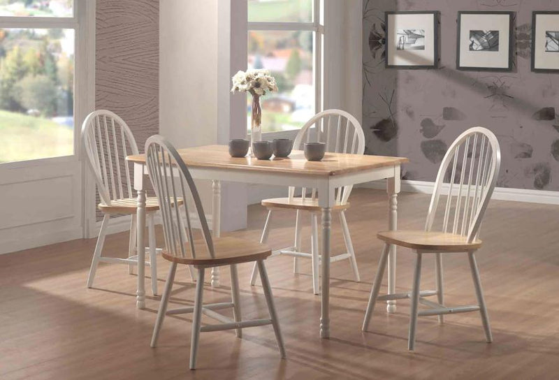 Cinder Wood Dining Side Chair White (Set of 4)-zoom-