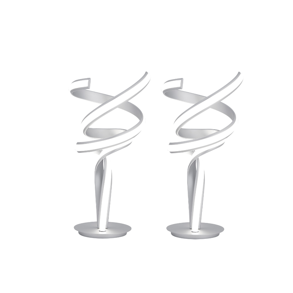 Munich LED Table Lamp // Silver // Set of 2-1