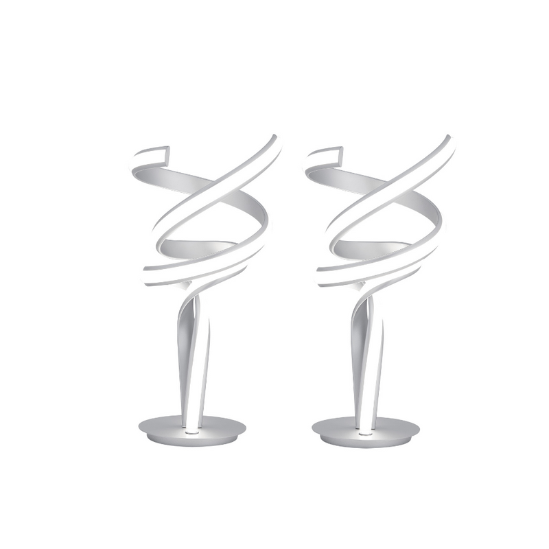 Munich LED Table Lamp // Silver // Set of 2-zoom-
