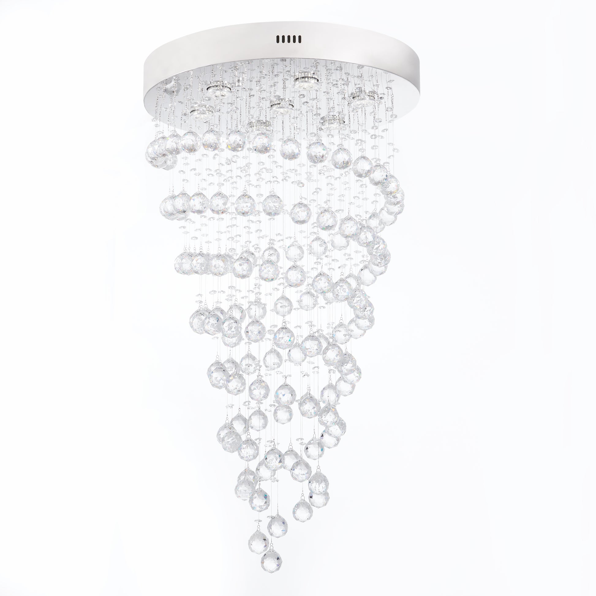 Crystal Chandelier Double Helix// 7 Light, 38 Hanging Lenght-1