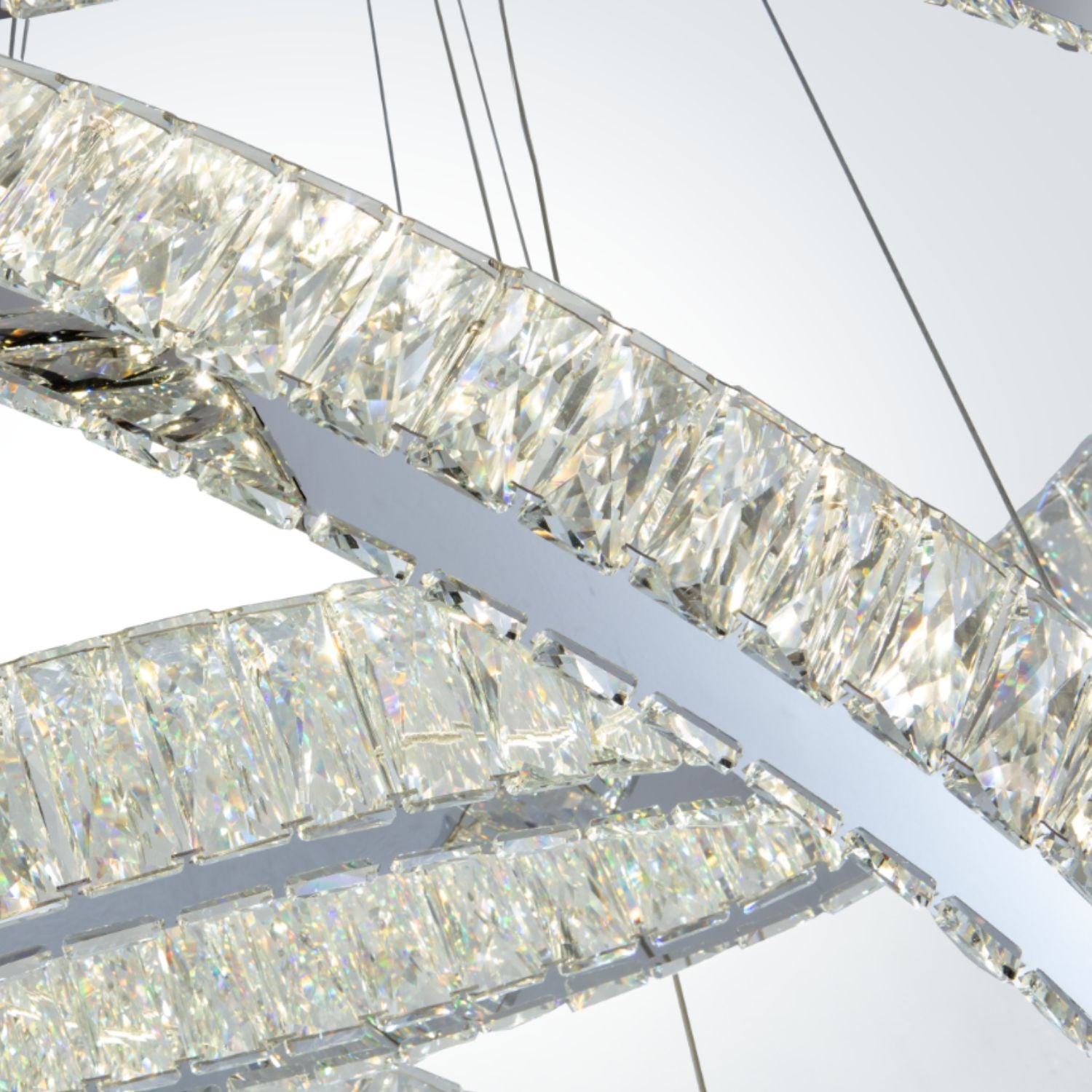 Crystal Elegance LED Chandelier // 2 Ovals-1