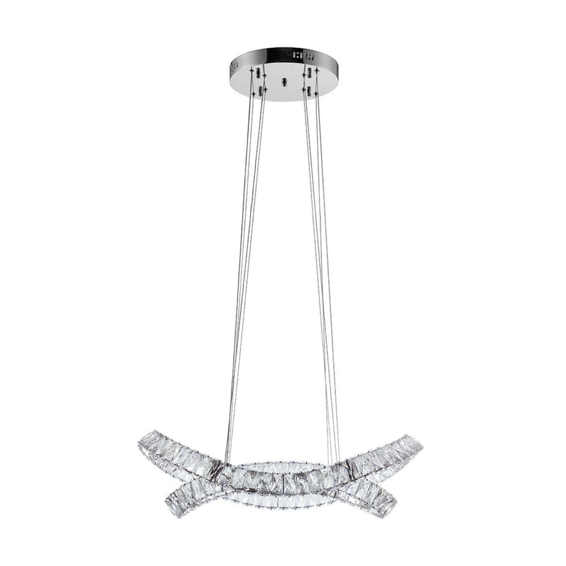 Monroe Crystal Chandelier // Chrome-zoom-
