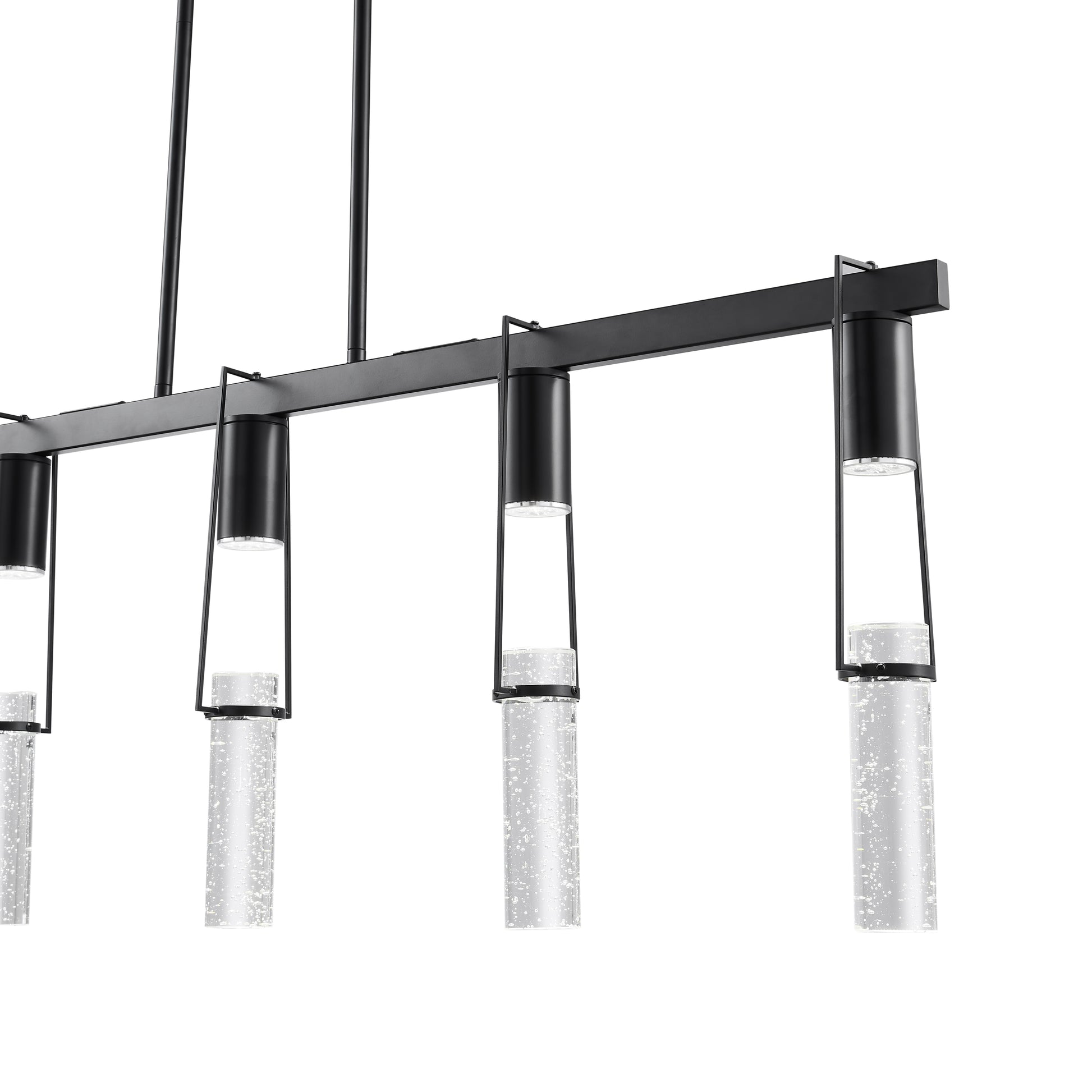 Harmony 5 Light Chandelier // Matte Black-1