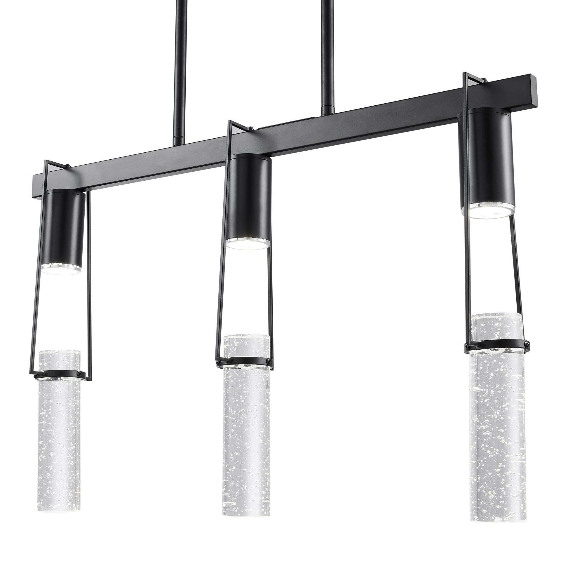 Harmony 3 Light Chandelier // Matte Black-1