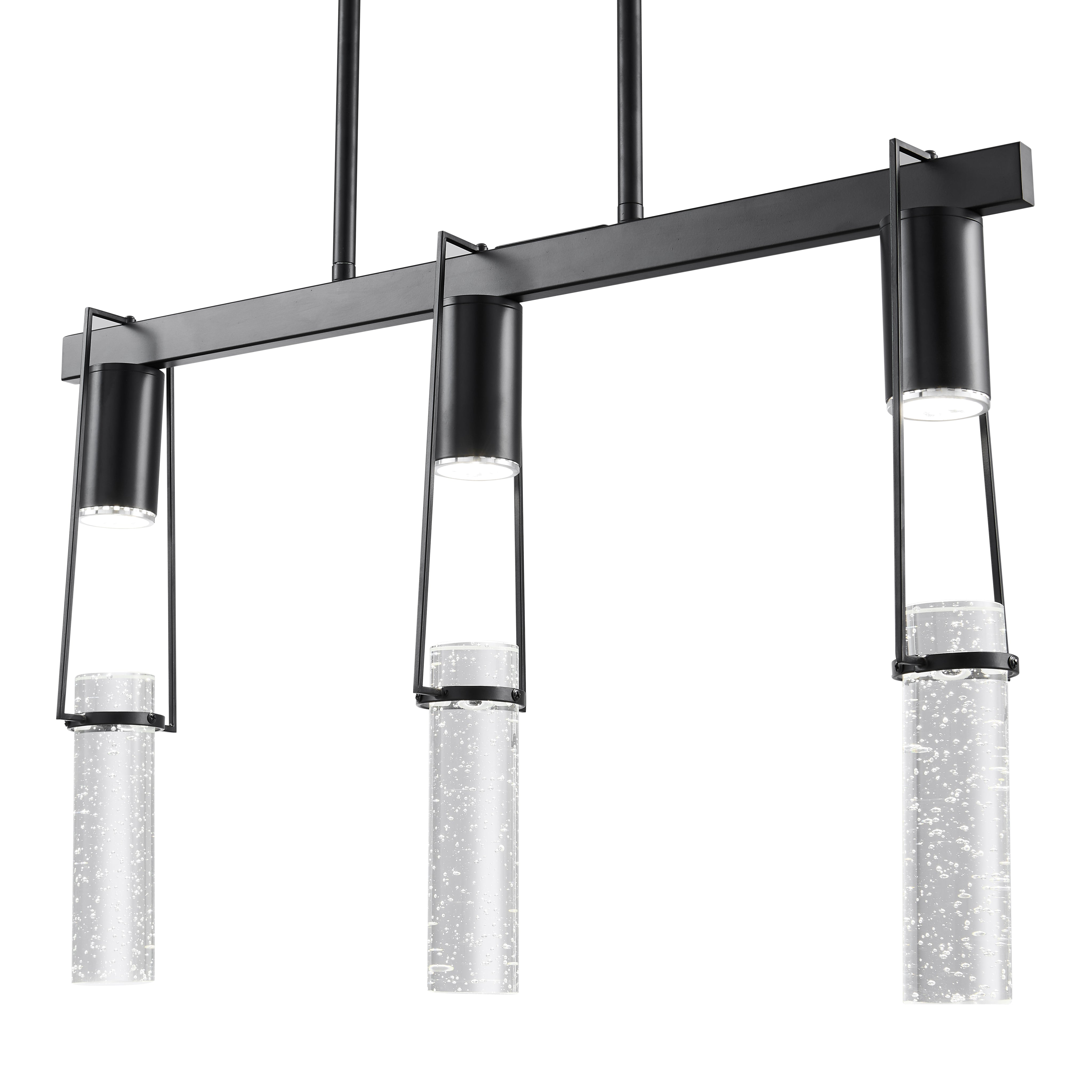 Harmony 3 Light Chandelier // Matte Black-zoom-1