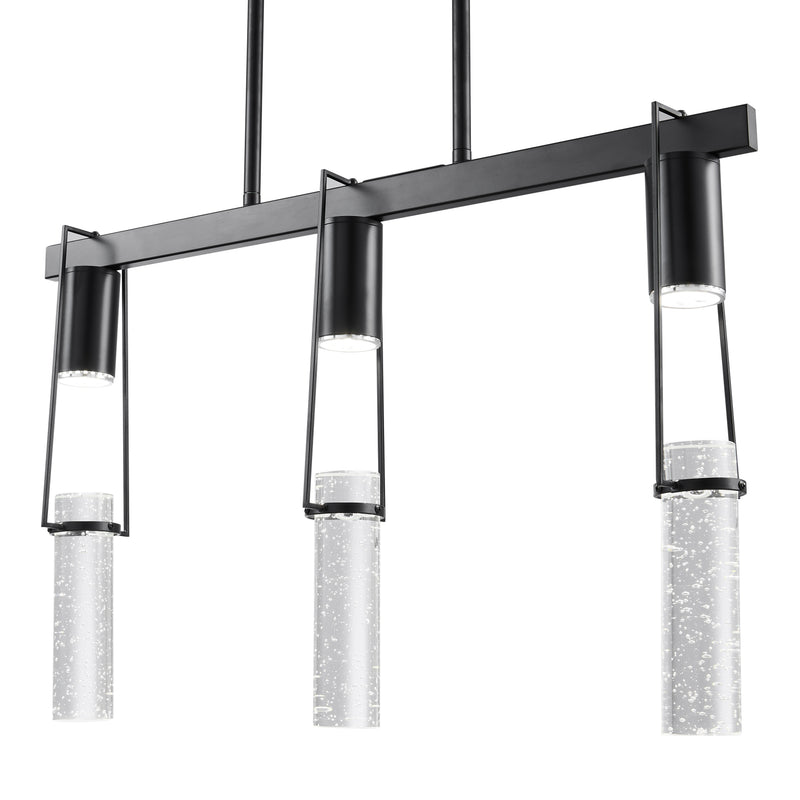 Harmony 3 Light Chandelier // Matte Black-zoom-
