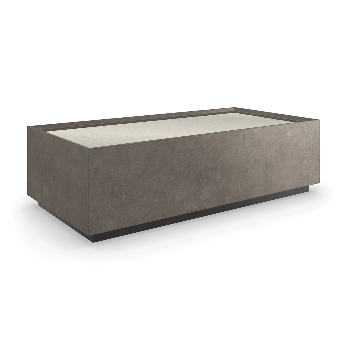 Caracole Dark Matter Cocktail Table – side view – Lusso Furniture Miami