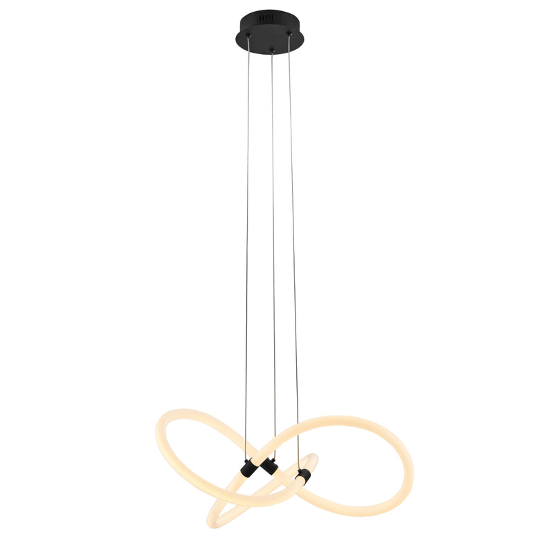 Daisy LED Adjustable Chandelier // Matte Black-zoom-
