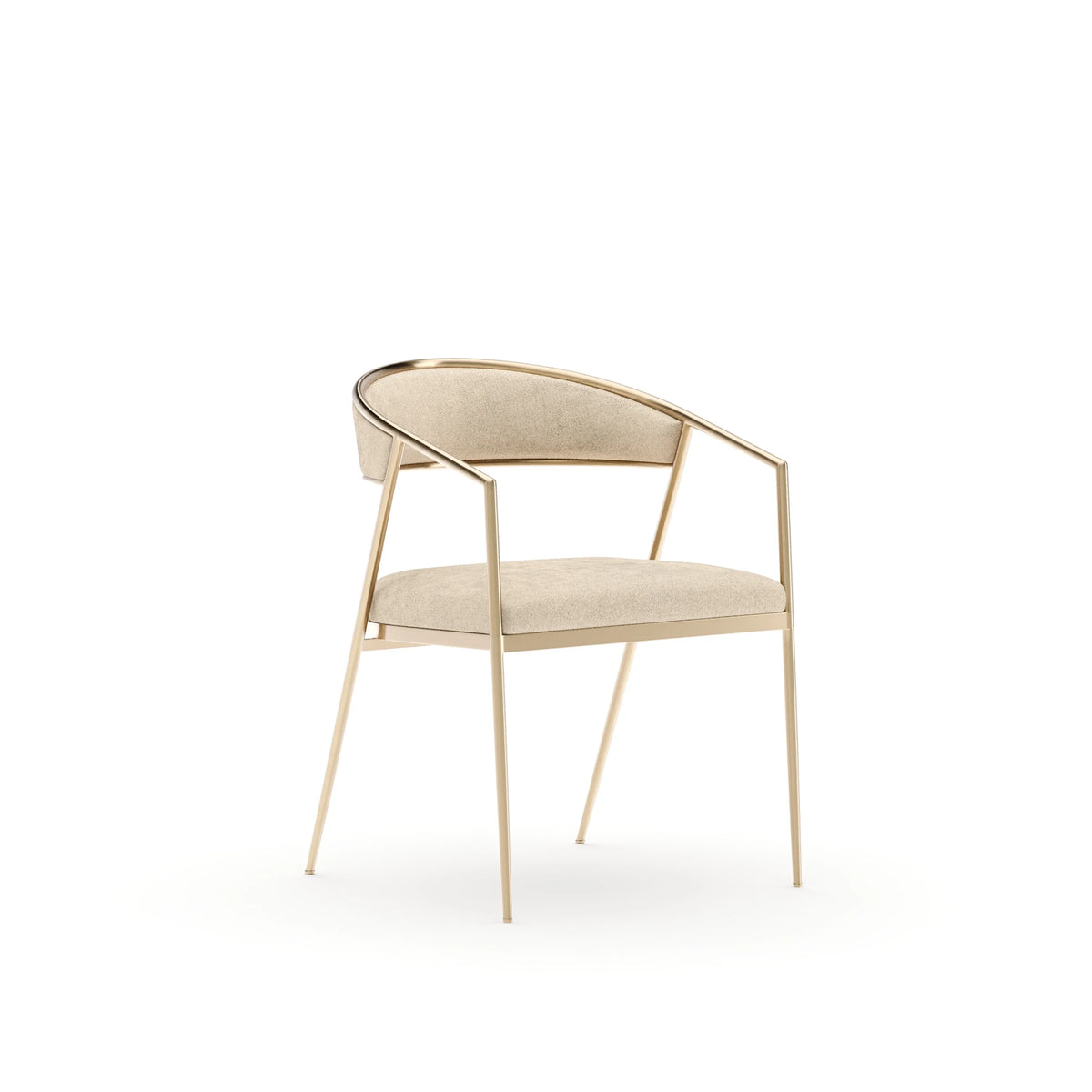 Caracole Dario Arm Chair – side view – Lusso Furniture Miami