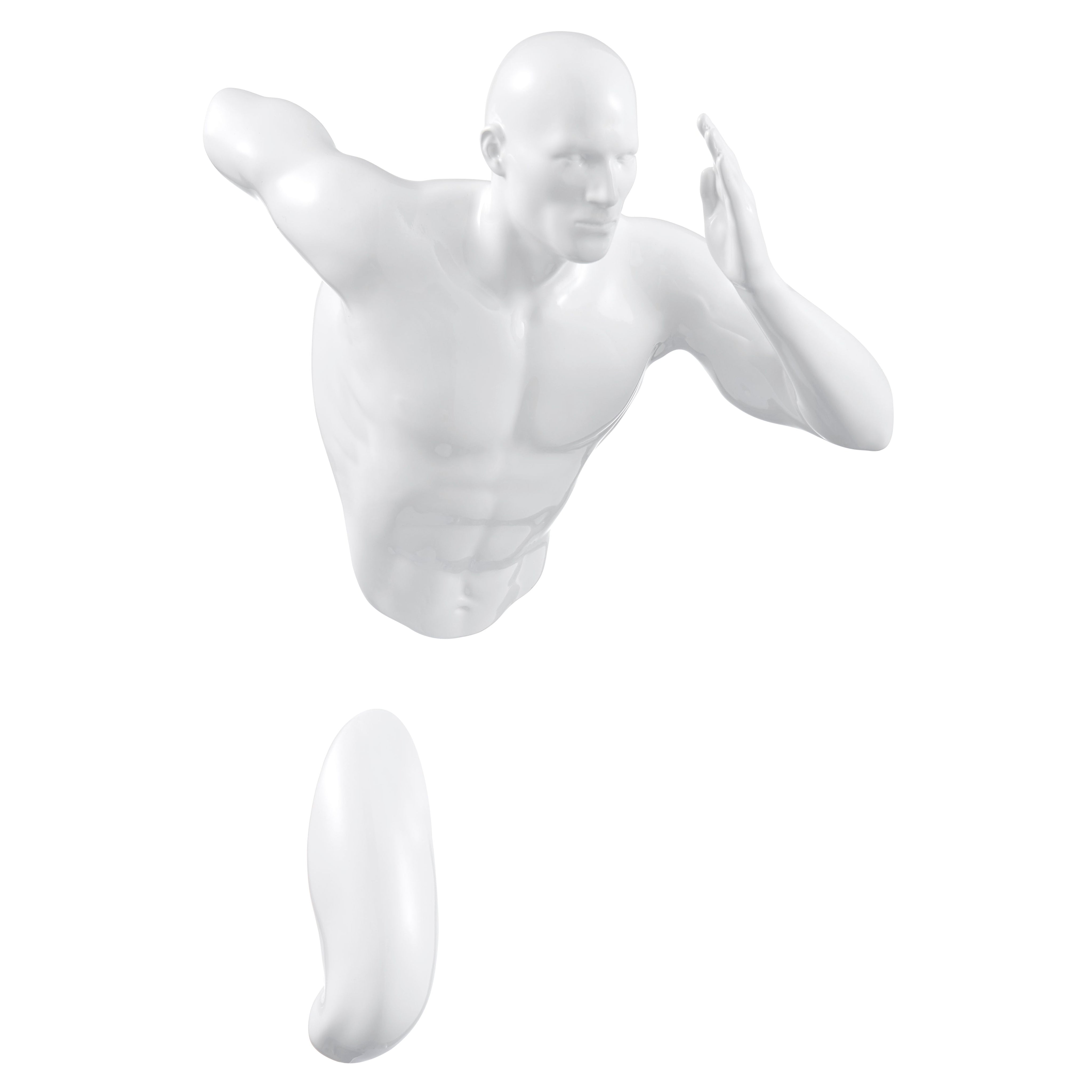 Glossy White Wall Runner 13 Sculpture-zoom-1