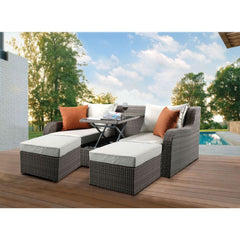 ACME Salena Patio Sofa – angle view – Lusso Furniture Miami