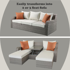 ACME Salena Patio Sofa – room setting – Lusso Furniture Miami