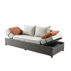 ACME Salena Patio Sofa with Ottoman – detail – Lusso Furniture Miami