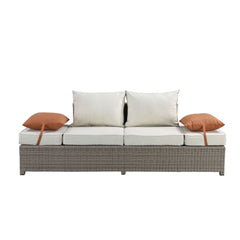 ACME Salena Patio Sofa with Ottoman – room setting – Lusso Furniture Miami