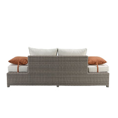 ACME Salena Patio Sofa with Ottoman – alternate view – Lusso Furniture Miami