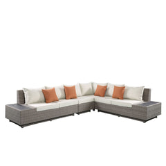 ACME Salena Patio Sectional Sofa Set – angle view – Lusso Furniture Miami