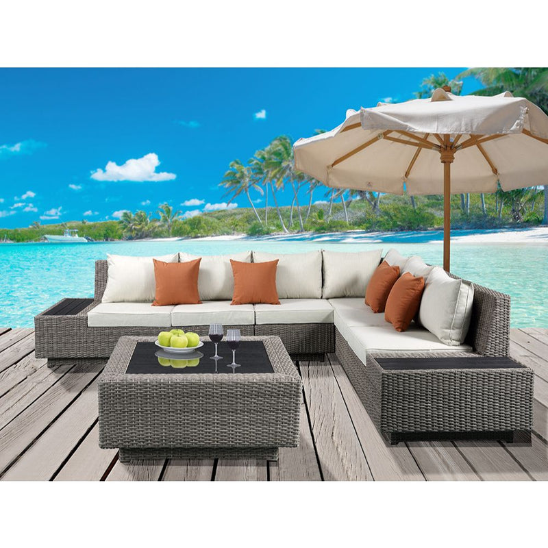 ACME Salena Patio Sectional Sofa Set-zoom-