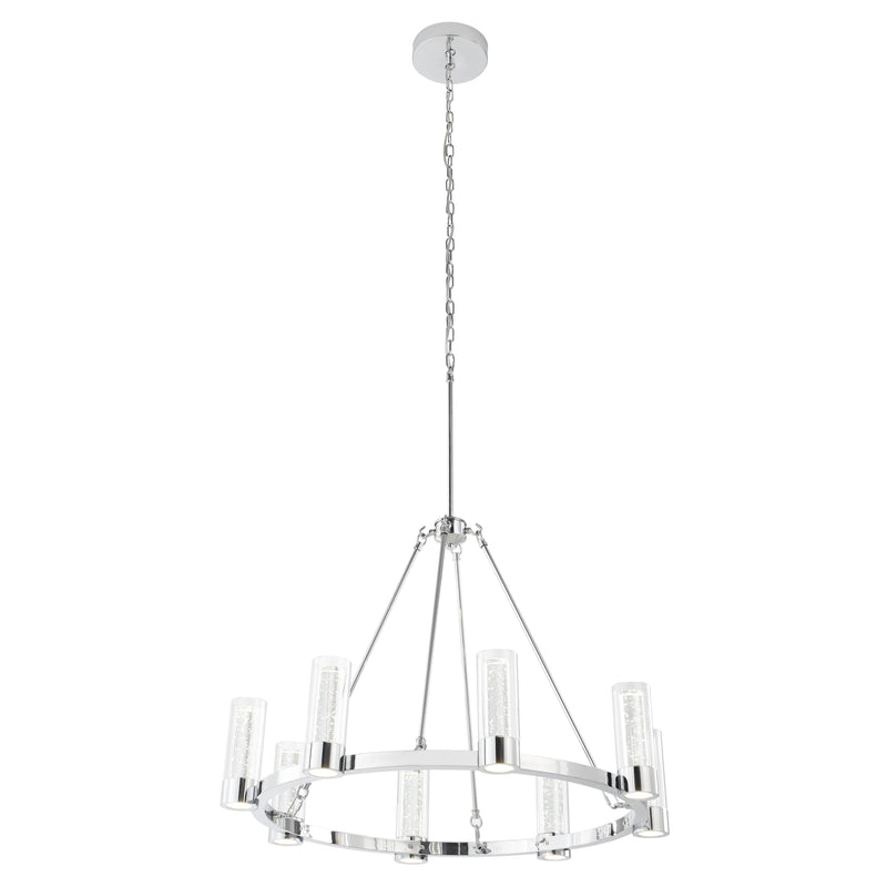Victory 8 Light Chandelier // Chrome-zoom-