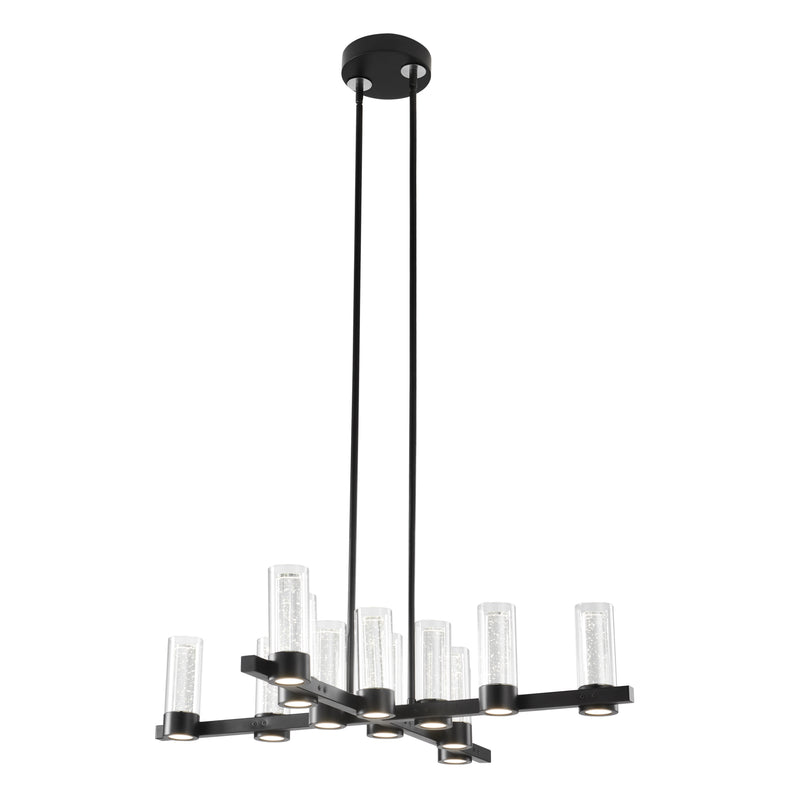 Victory 12 Light Chandelier // Matte Black-zoom-