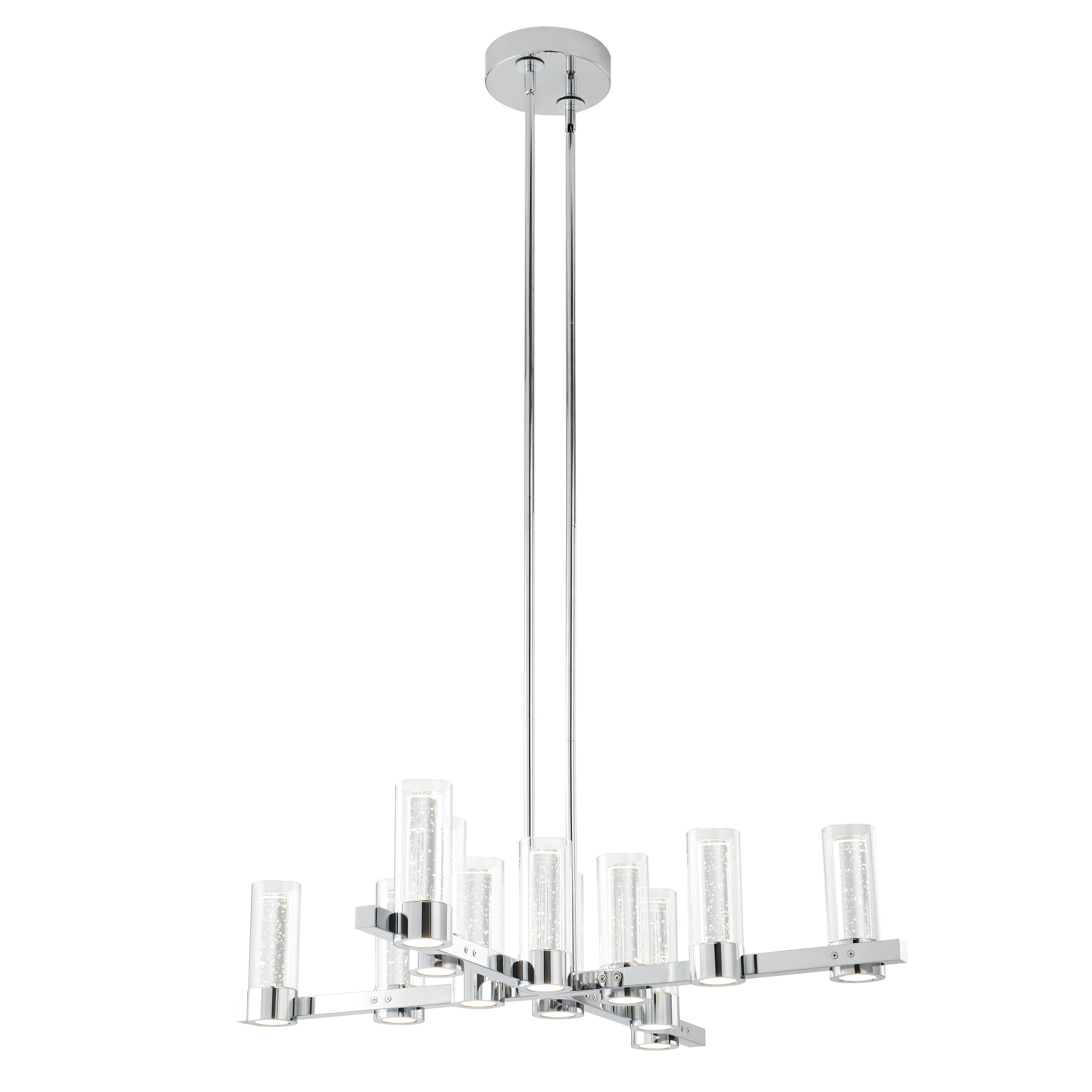 Victory 12 Light Chandelier // Chrome-zoom-1