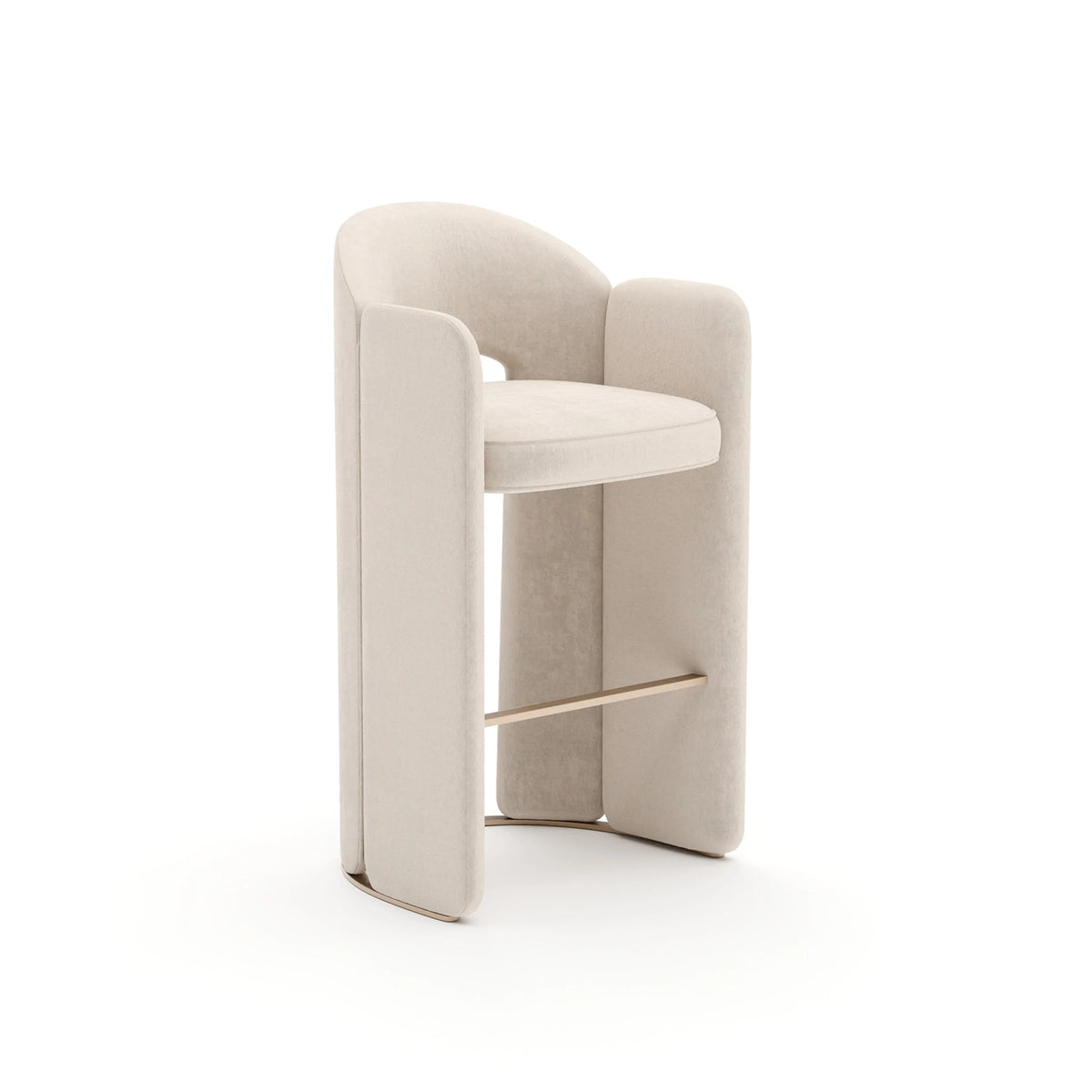 Caracole Overlap Bar Stool – detail – Lusso Furniture Miami