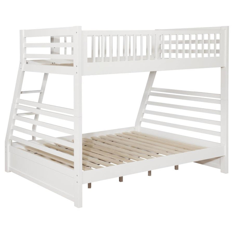 Ashton 2-drawer Wood Twin Over Full Bunk Bed White-zoom-