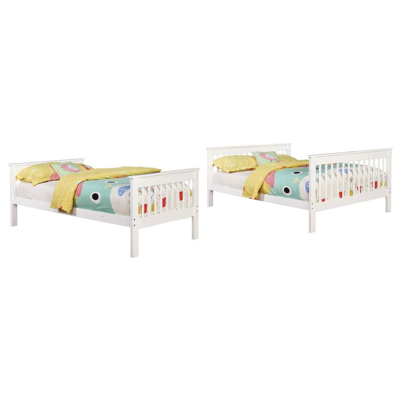 Chapman Wood Twin Over Full Bunk Bed White-zoom-