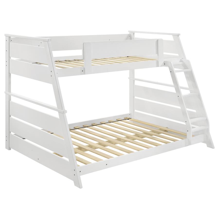 Holden Wood Veneer Twin Over Full Bunk Bed White-zoom-3