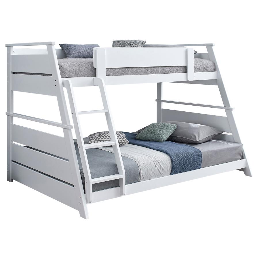 Holden Wood Veneer Twin Over Full Bunk Bed White-zoom-4