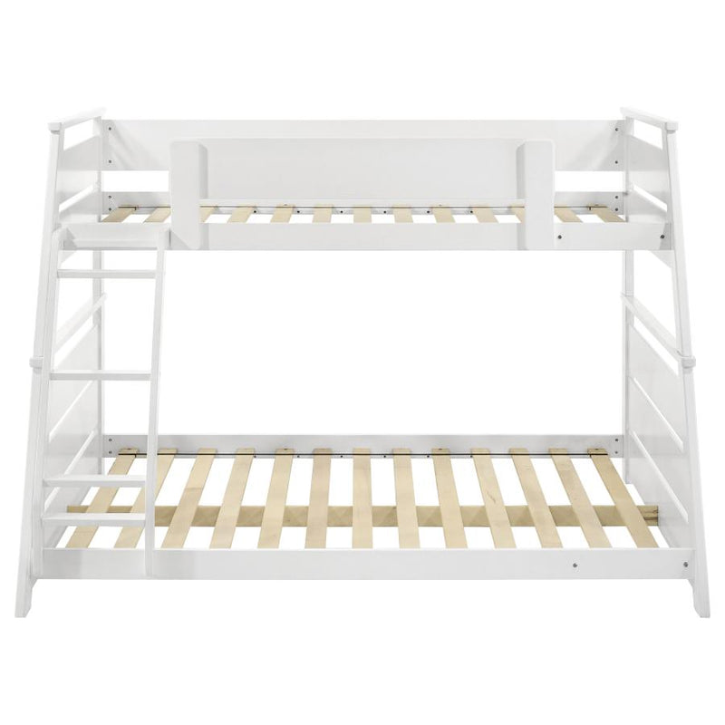 Holden Wood Veneer Twin Over Full Bunk Bed White-zoom-