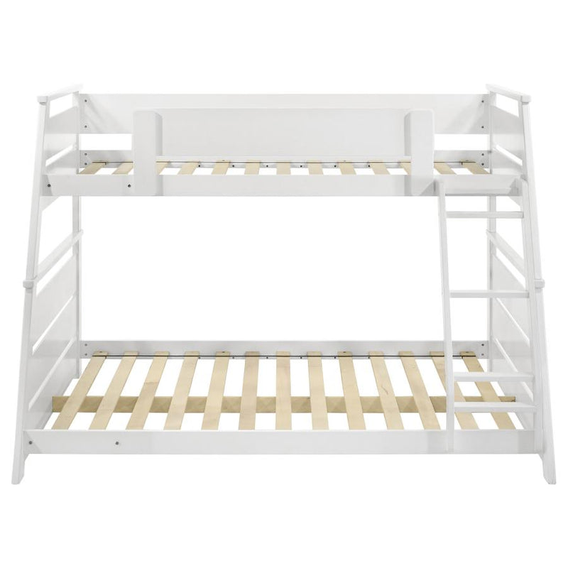 Holden Wood Veneer Twin Over Full Bunk Bed White-zoom-