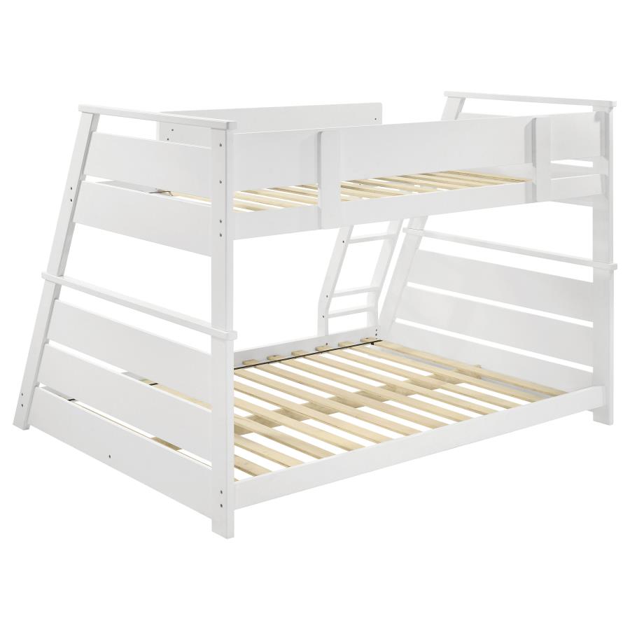 Holden Wood Veneer Twin Over Full Bunk Bed White-8
