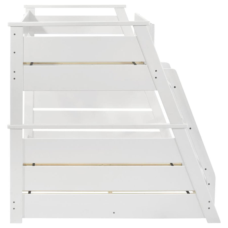 Holden Wood Veneer Twin Over Full Bunk Bed White-zoom-