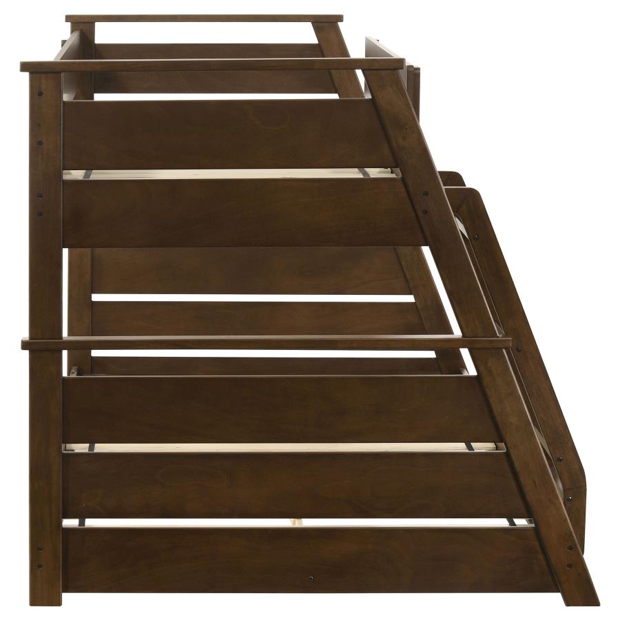 Holden Wood Veneer Twin Over Full Bunk Bed Walnut-zoom-10