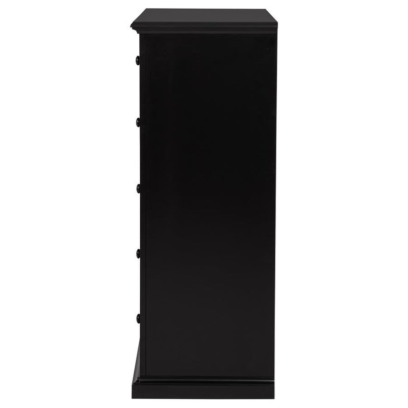 Sumerlin 6-drawer Bedroom Chest of Drawers Black-zoom-