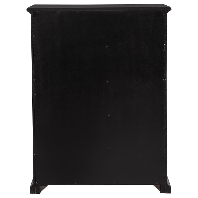 Sumerlin 6-drawer Bedroom Chest of Drawers Black-zoom-