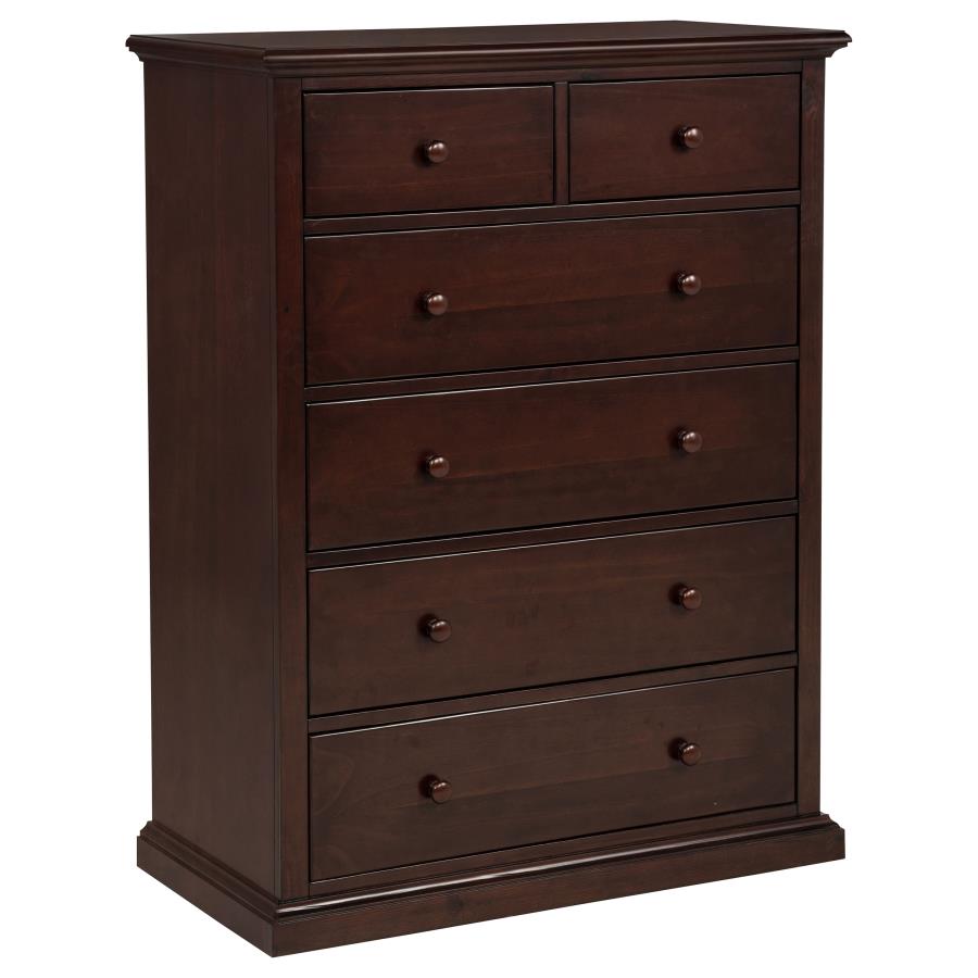 Sumerlin 6-drawer Bedroom Chest of Drawers Cappuccino-1