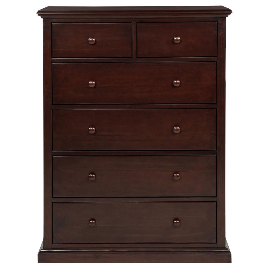 Sumerlin 6-drawer Bedroom Chest of Drawers Cappuccino-zoom-4