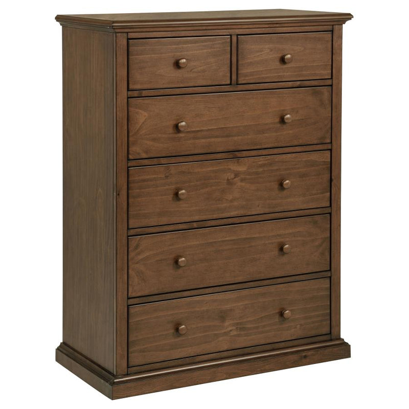 Sumerlin 6-drawer Bedroom Chest of Drawers Medium Brown-zoom-