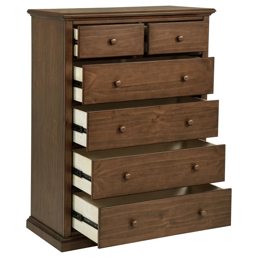 Sumerlin 6-drawer Bedroom Chest of Drawers Medium Brown-zoom-3