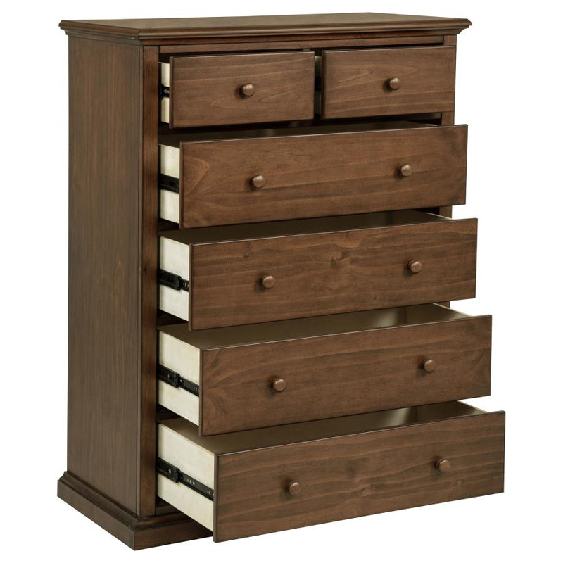 Sumerlin 6-drawer Bedroom Chest of Drawers Medium Brown-zoom-