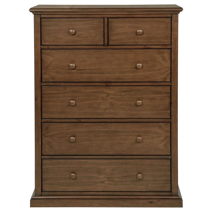 Sumerlin 6-drawer Bedroom Chest of Drawers Medium Brown-4