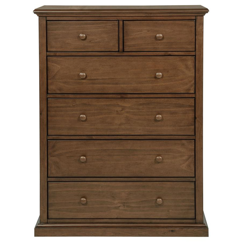 Sumerlin 6-drawer Bedroom Chest of Drawers Medium Brown-zoom-